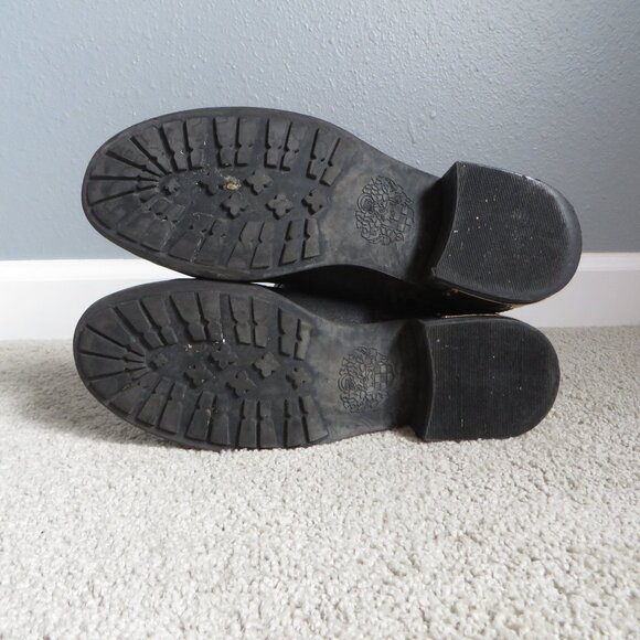 Vince camuto winivie womens boots size 7.5 bleack leather zipper Motorcycle - Picture 10 of 10